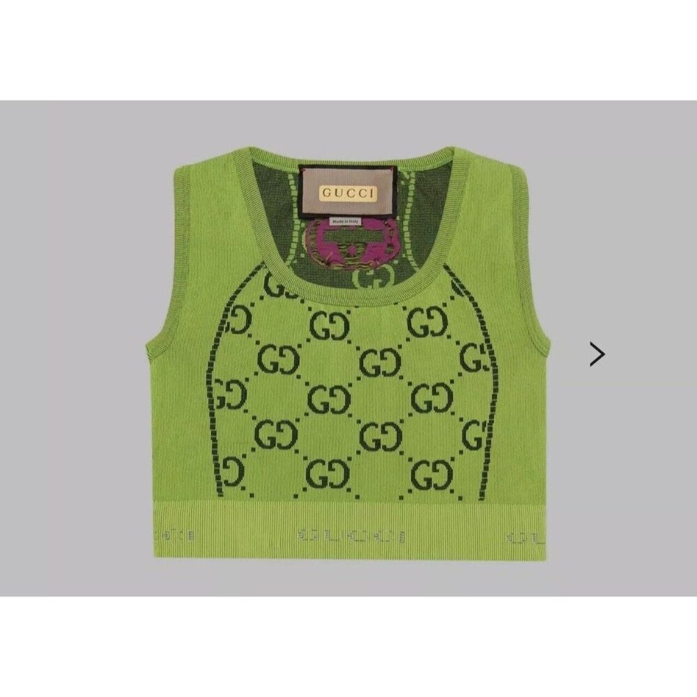Gucci Florecent Love Parade Crop Top L 💚